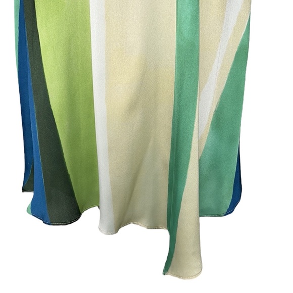 Zara Satin Striped Back Tie Bow Blogger’s Favorite Sleeveless Tunic Tank Top - M - Picture 9 of 16